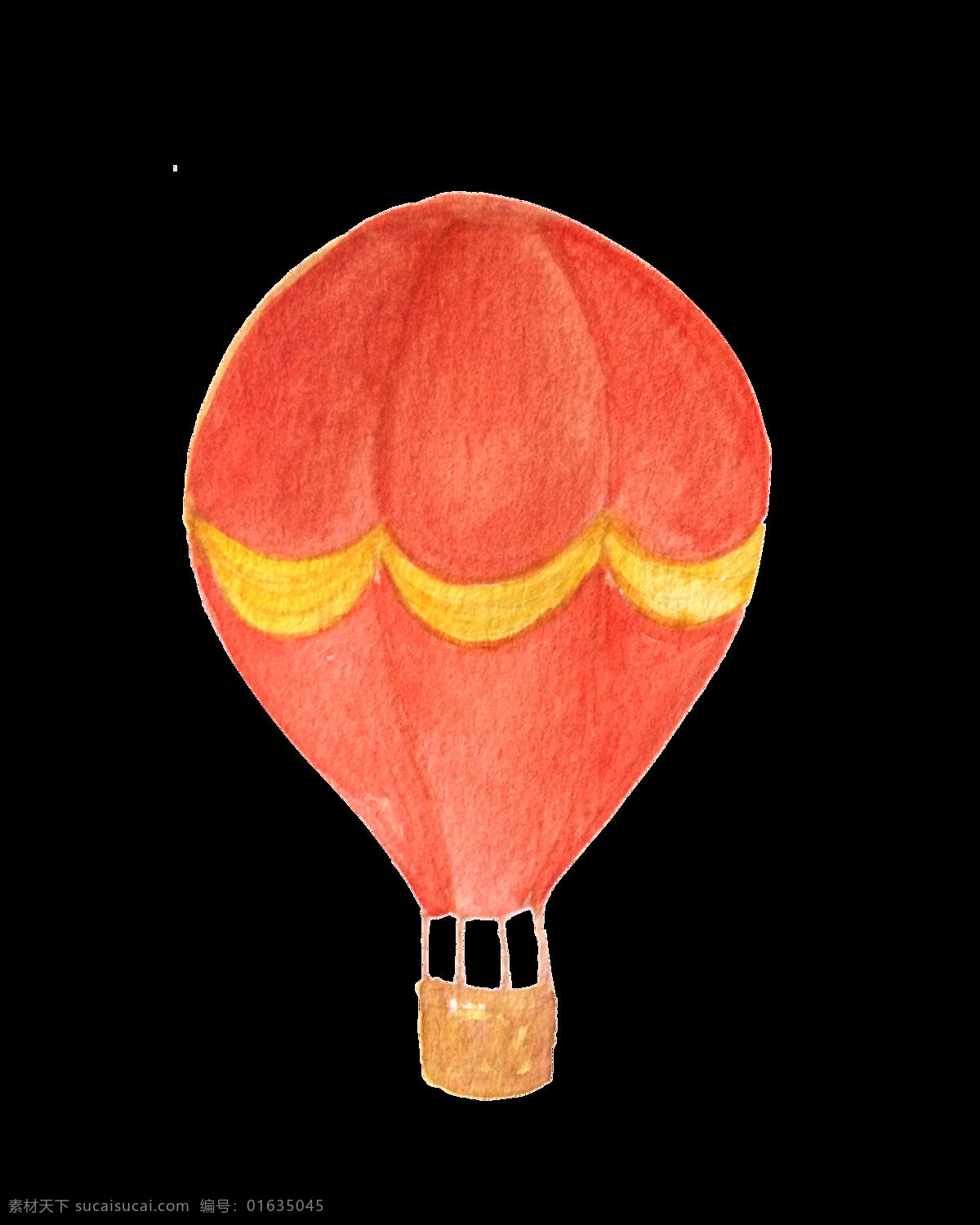 红皮 气球 卡通 透明 热气球 生活 透明素材 免扣素材 装饰图案