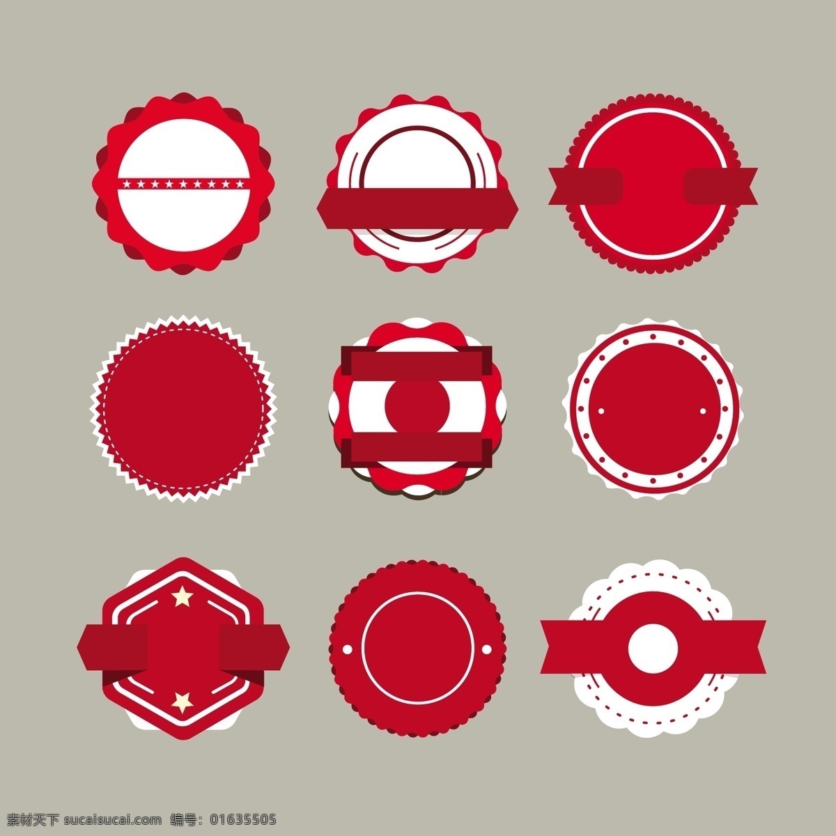红色 圆形 盘子 矢量 图案 线条 矢量素材 红色盘子 几何 装饰图案