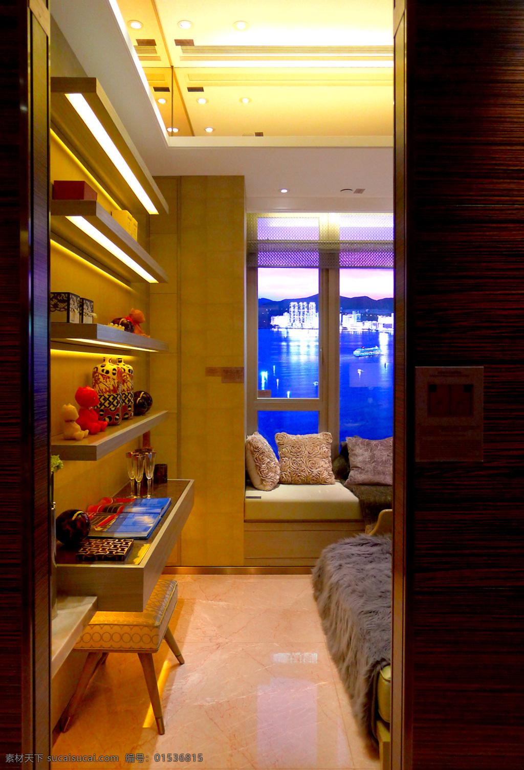 简约 风 室内设计 书房 置物架 效果图 现代 家装 家居 家具 收纳柜