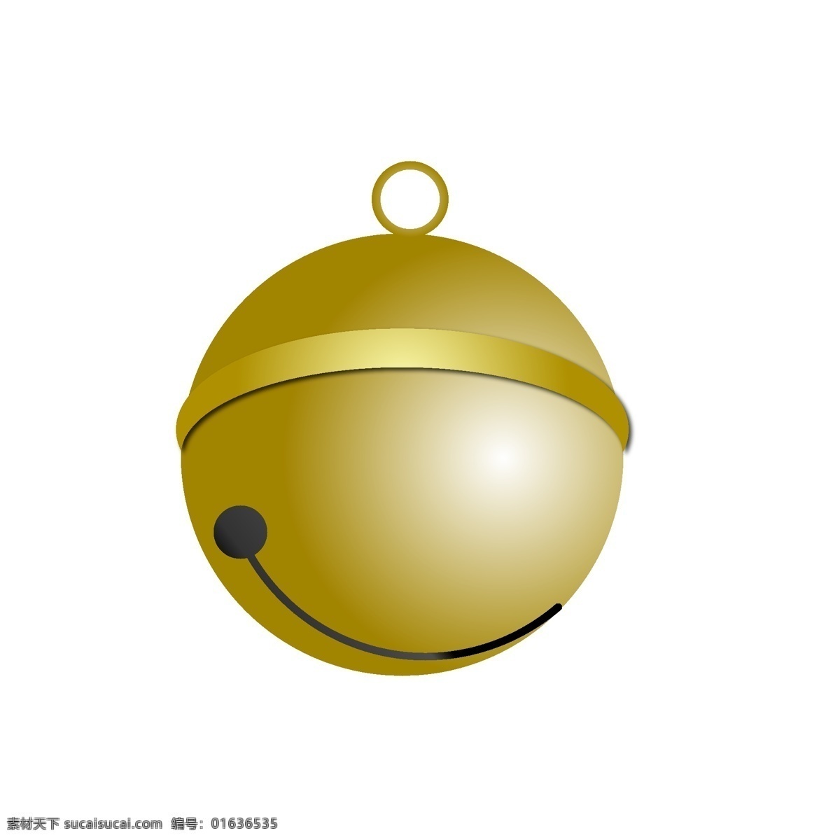 铃铛 圣诞 装饰 图案 元素 金色 可爱 装饰图案 设计元素