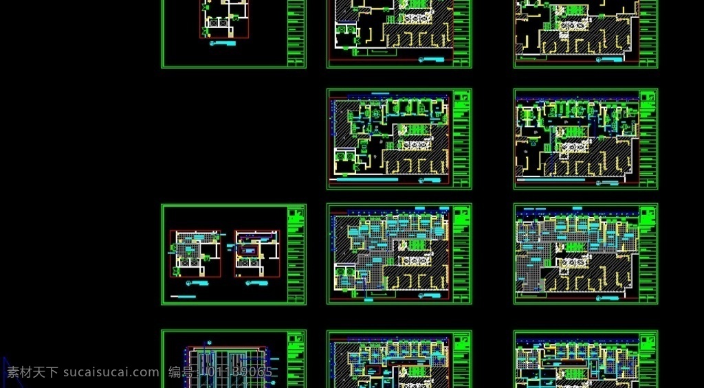 办公区 接待台 环境 艺术 环境设计 施工图纸 dwg