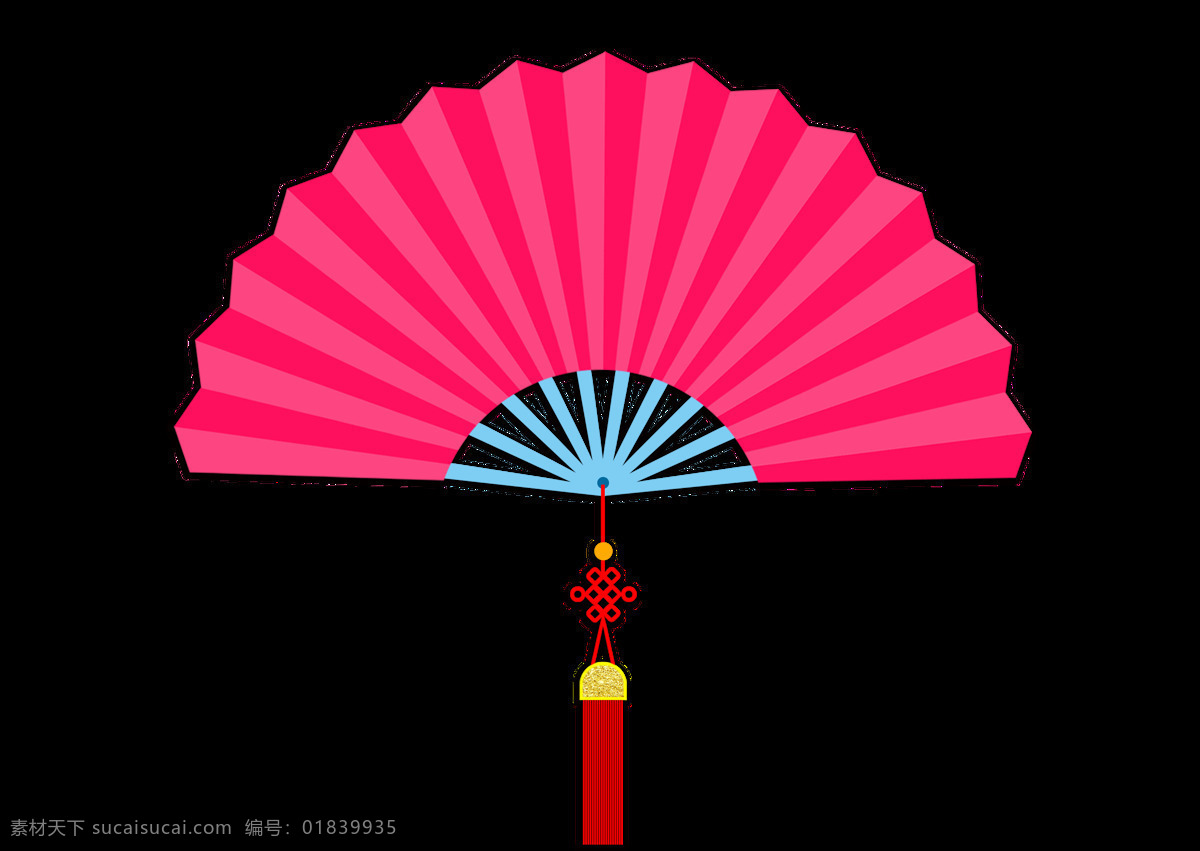 快乐 浪漫 红色 扇子 透明 元素 背景元素 促销 大促 大气 古风扇子 洪穗 简约 情人节 新春 宣传