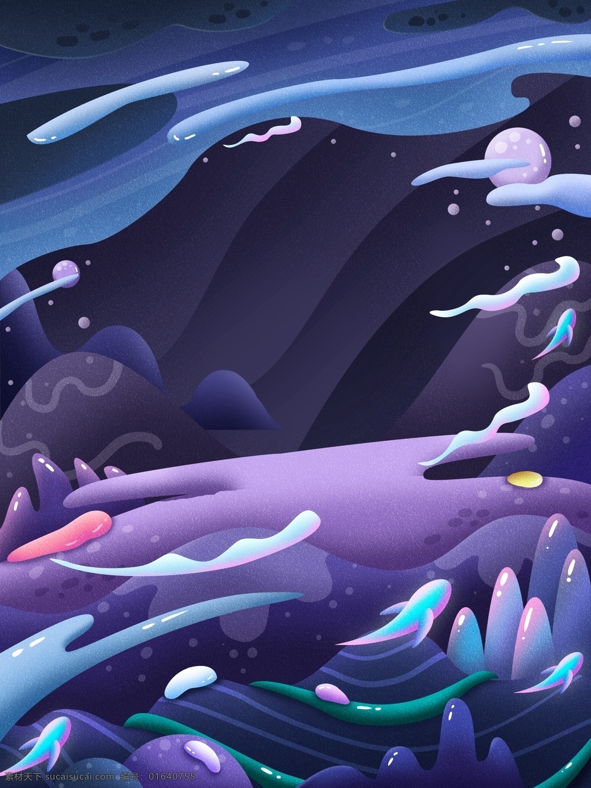 炫彩 海洋世界 背景 流体 海底世界 海洋 广告背景 手绘背景 psd背景 特邀背景 促销背景 背景展板图