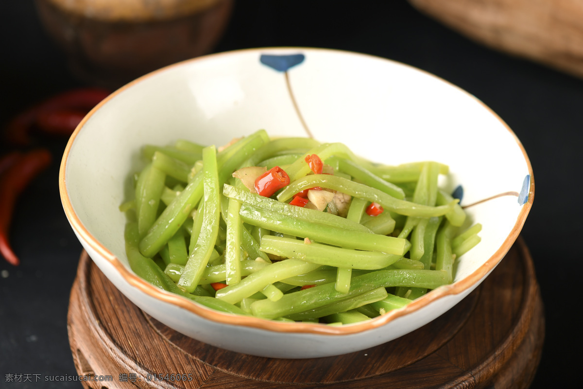 莴笋丝 莴笋 小炒莴笋 小菜 季节菜 共享 分 菜品 照片 餐饮美食 传统美食