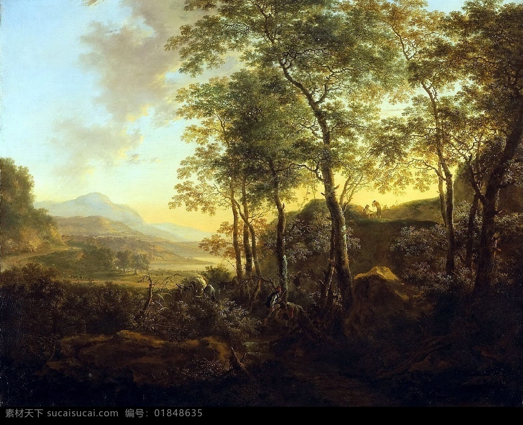 欧洲油画风景 之一 欧洲 油画 风景 西方绘画 文化艺术 绘画书法 设计图库