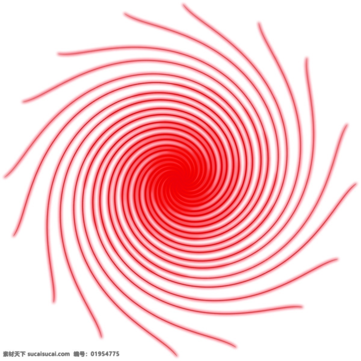 红色 螺旋 光线 商用 元素 光效 扭曲
