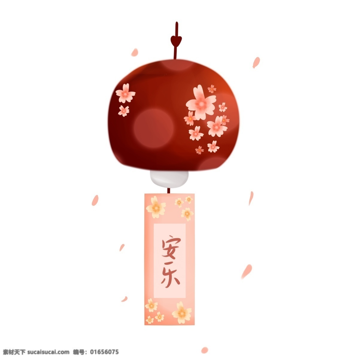 日式 卧室 装饰 樱花 风铃 日本 和风 家居 安乐 祝福 玻璃 花瓣 小清新 复古 可爱