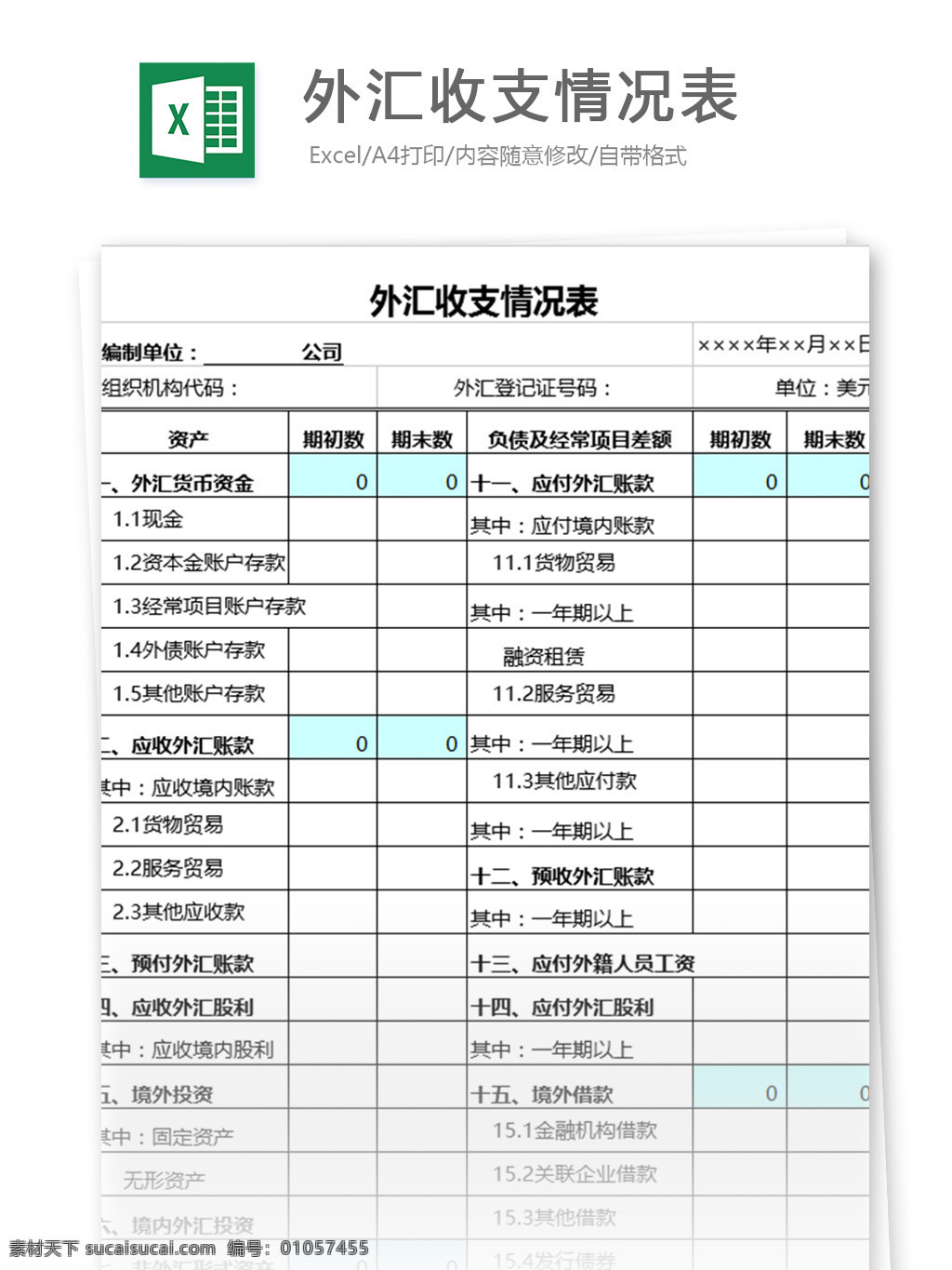 外汇 年度 交易 收支 情况表 表格模板 图表 表格设计 表格 报表 投资 范文 财务报表 借款 excel 收支表 财务会计 账款