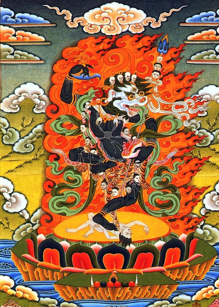 狮 空行 母 唐卡 神像 莲花 宗教信仰 文化 观音 神话 宗教 唐卡广告 唐卡海报 藏族文化 藏经 文化艺术 绘画书法