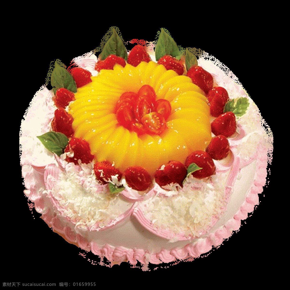 美味 粉色 芒果 草莓 蛋糕 元素 创意蛋糕 点心 花式蛋糕 美食 奶油 生日蛋糕装饰 图案设计 装饰蛋糕