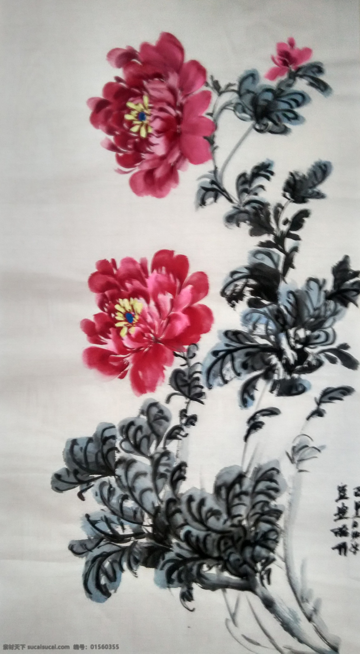 牡丹图 国画 牡丹 水墨 牡丹画 文化艺术 绘画书法