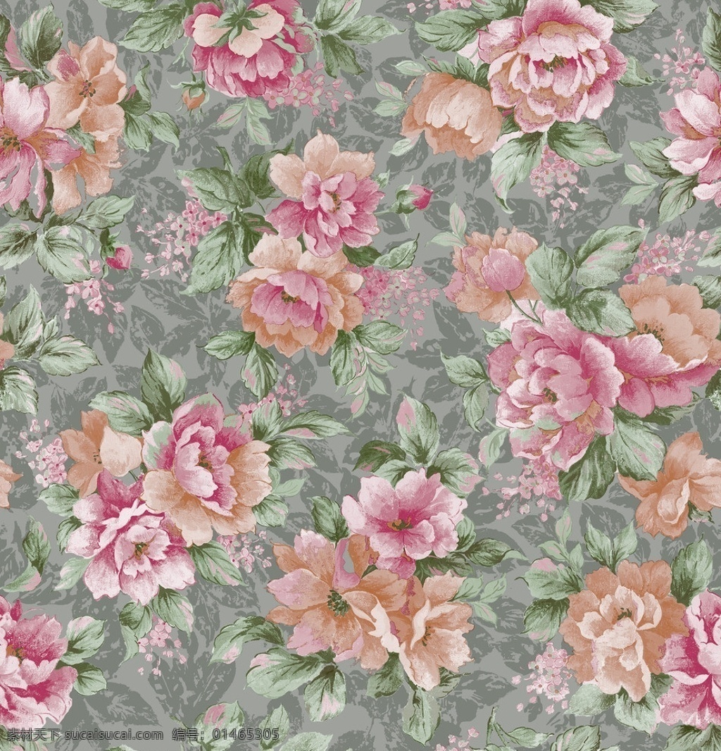 纺织品花纹 底纹图案 服装面料 纺织品花样 花卉植物组合 背景底纹 底纹边框