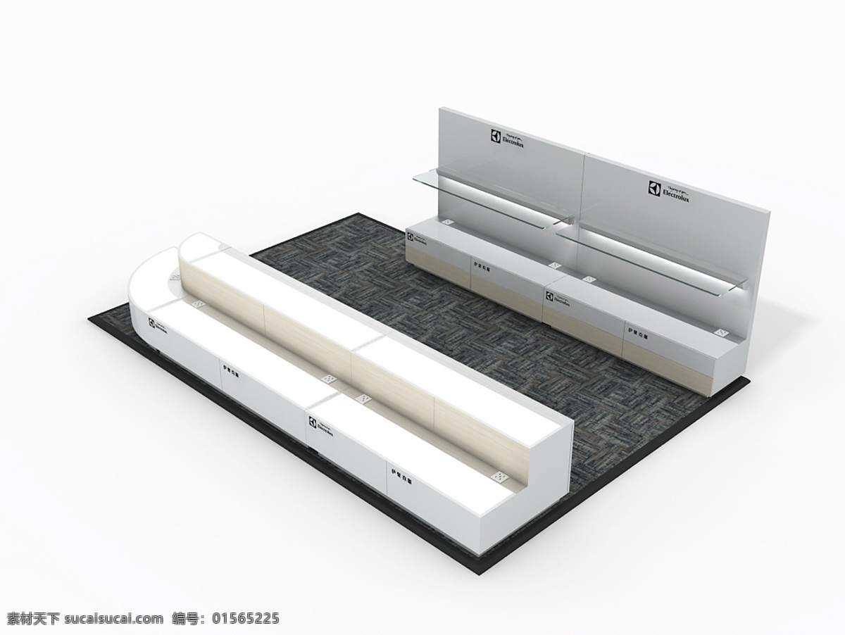 展柜 3d设计 3d作品 商场 展览 装饰 装饰素材 展示设计