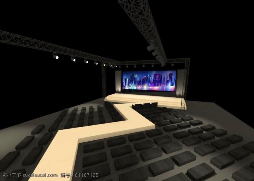 异形舞台 新品发布会 龙门架 舞美设计 led屏 舞台设计 3d设计 展示模型 max