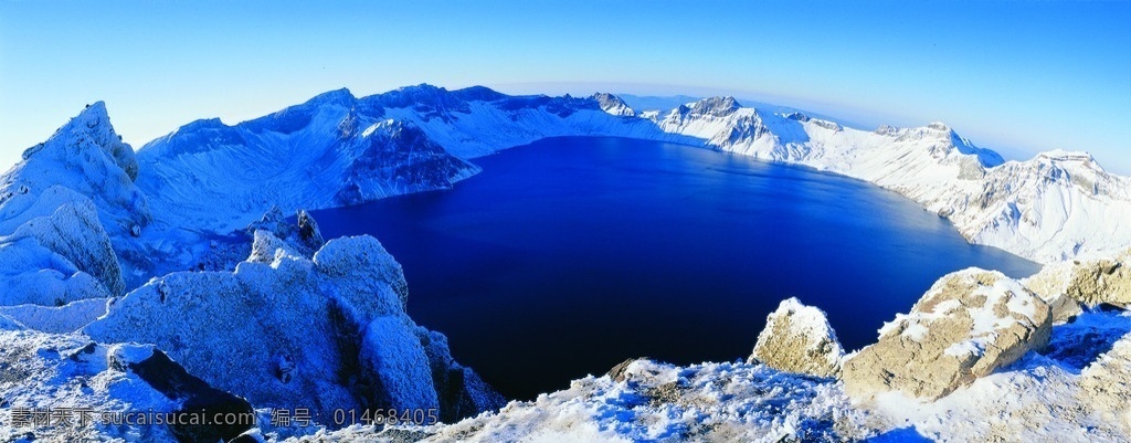 长白山天池 长白山 天池 山水 雪景 山水风景 自然景观