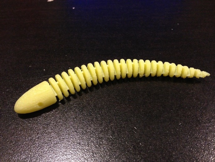 蠕动 蛇 蜗杆 蜗轮 弯曲 方法 玩具 3d打印模型 游戏玩具模型 鱼的诱饵 引诱 扭动 蠕虫