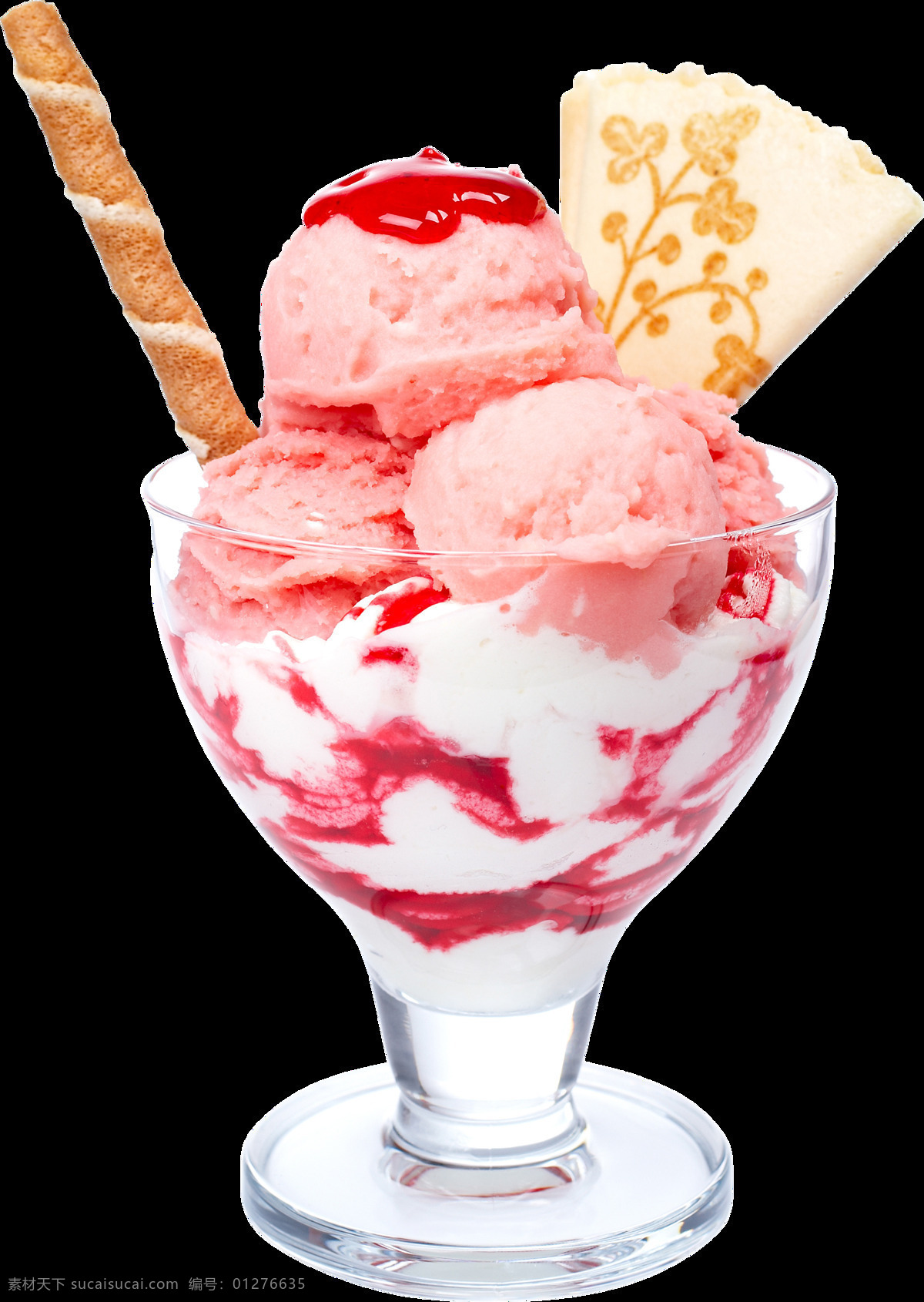 草莓 圣代 免 抠 雪糕 冰淇淋 夏日 夏天 免抠 免抠素材 生活百科 餐饮美食