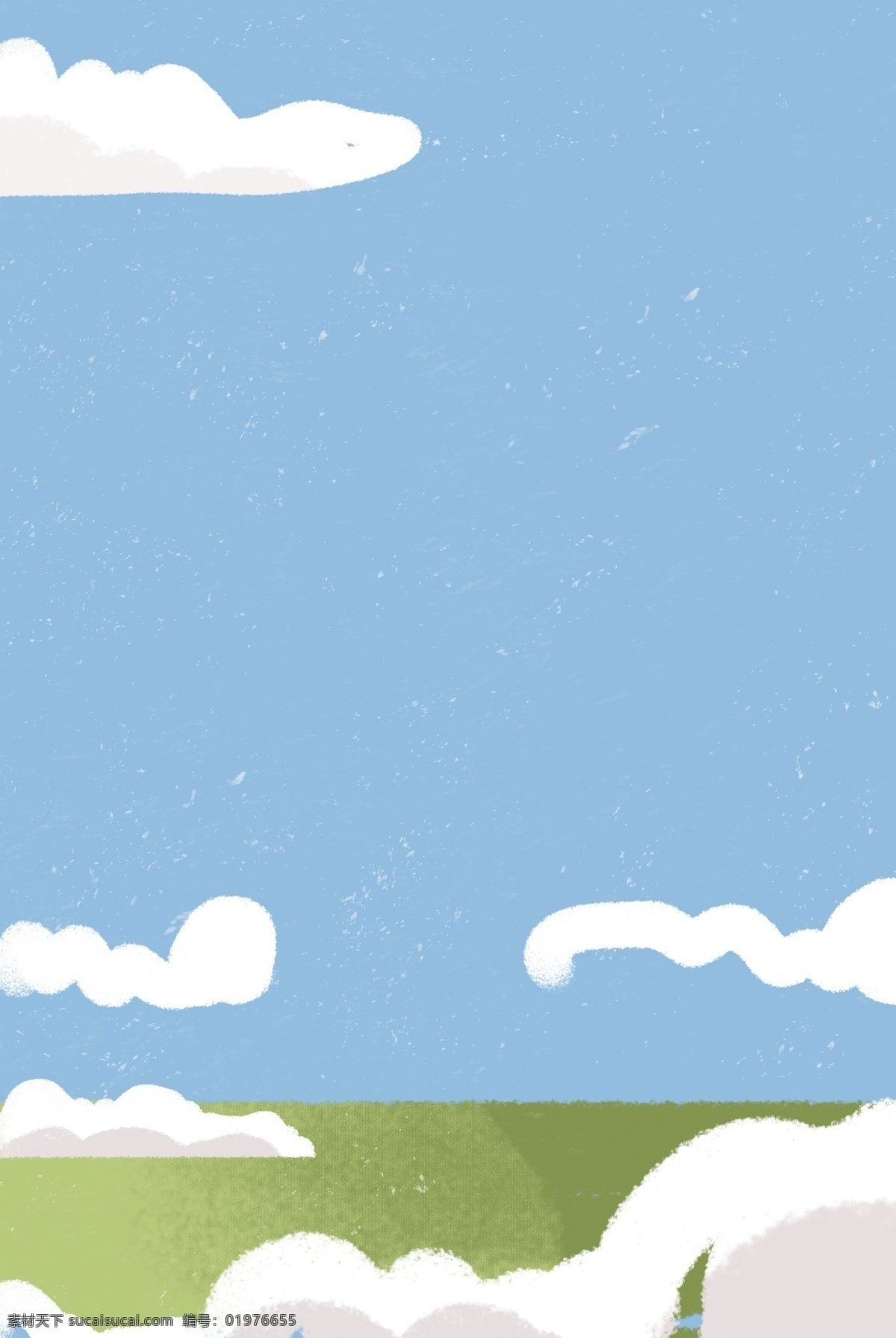 蓝色 创意 风景 背景 蓝色创意 景色 圆弧 云朵 大自然