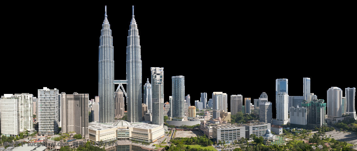 马来西亚 双子 塔 建筑群 吉隆坡 双子塔 建筑设计 环境设计