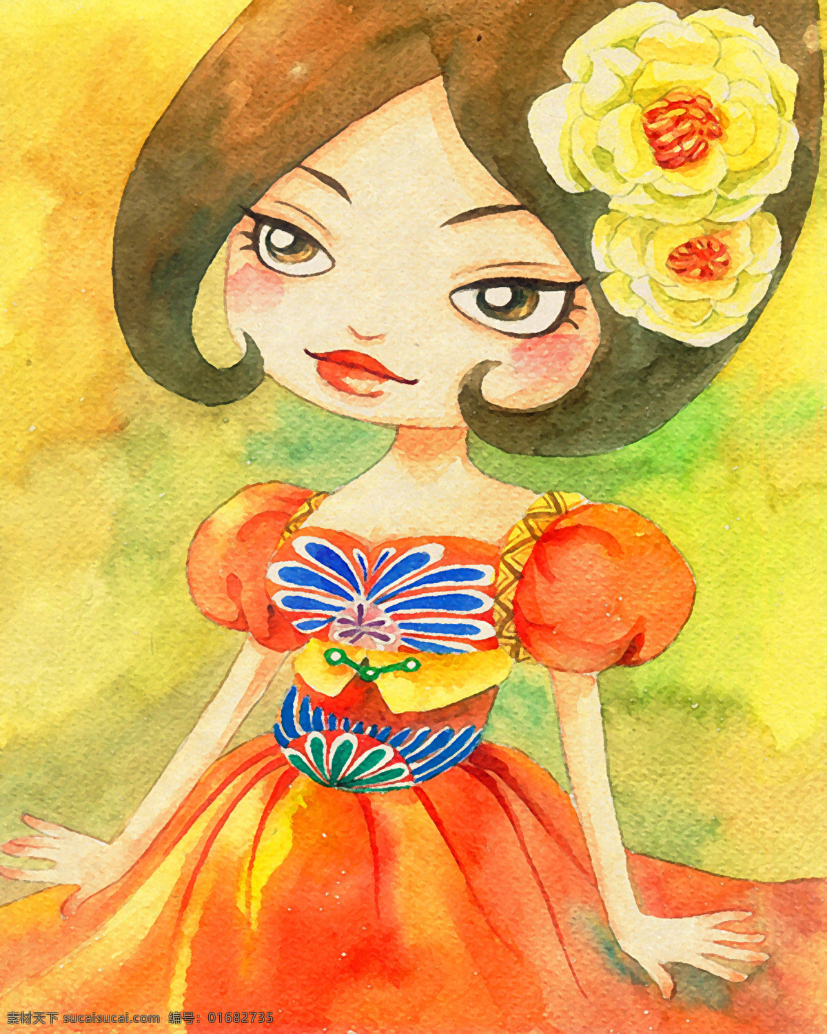 小女孩油画 小女孩 油画 装饰画 壁画 插画 花卉 油画专辑 文化艺术 绘画书法