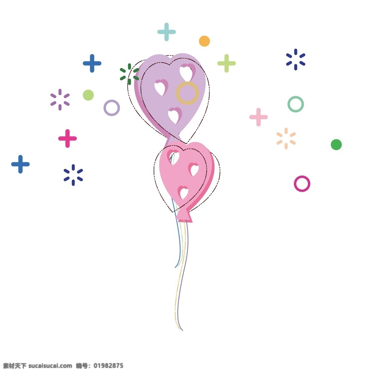 粉红色 爱心 桃 免 抠 图 飞翔的气球 爱心桃 氢气球 卡通插画 艺术插画 加号 空中的气球 彩色的装饰 免抠图