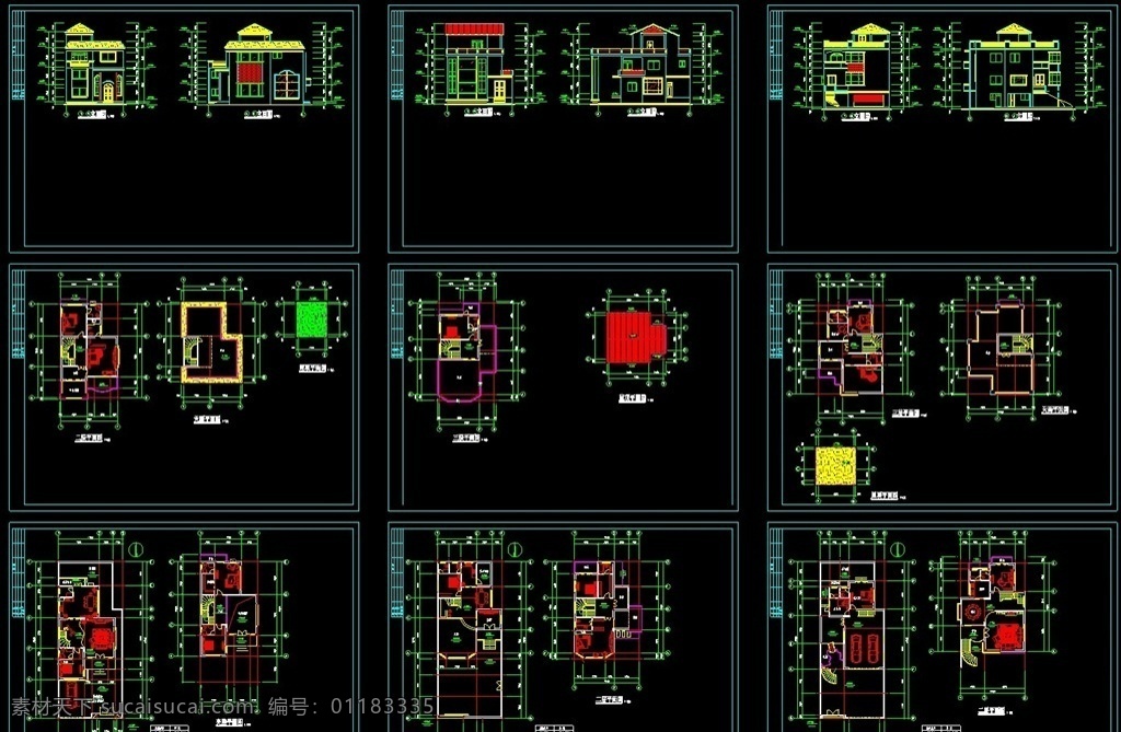 自建房施工图别墅施工图素材图片下载-素材编号01183335-素材天下图库