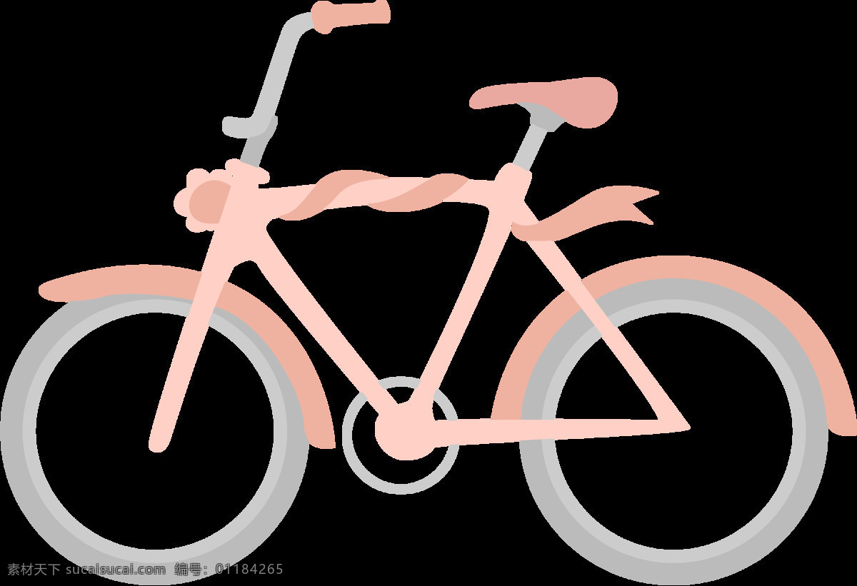手绘 粉色 自行车 插画 免 抠 透明 图 层 共享单车 女式单车 男式单车 电动车 绿色低碳 绿色环保 环保电动车 健身单车 摩拜 ofo单车 小蓝单车 双人单车 多人单车