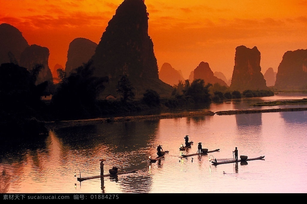 桂林山水 桂林山水夜景 旅游摄影 国内旅游 摄影图库