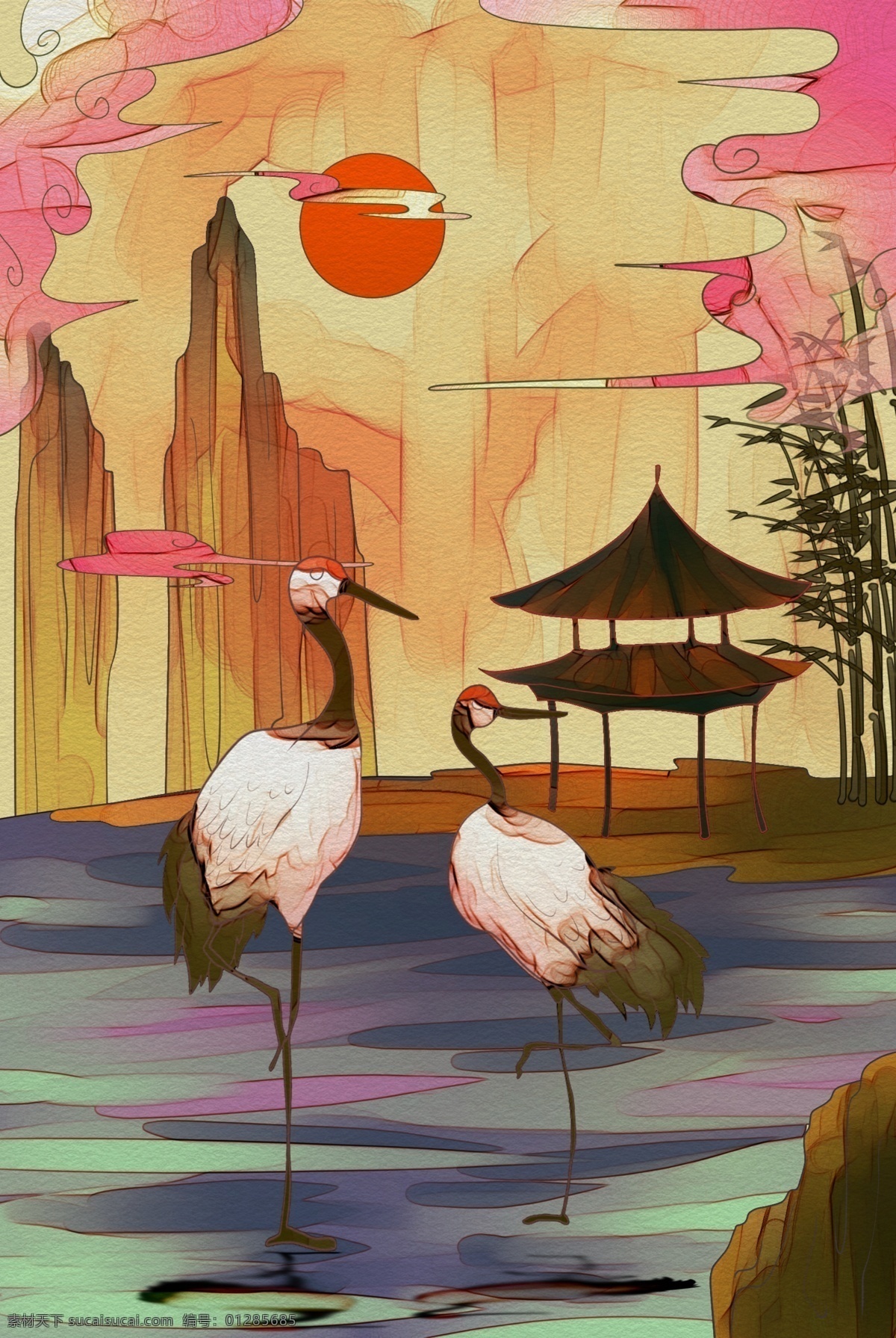 仙鹤国潮插画 国潮插画国潮 戏剧演员插画 国潮计划 女孩 女子插画 国潮来袭 国潮品牌 中国潮牌 中国风 云纹 女人插画 仙境插画 国潮微信 国潮朋友圈 插画 复古图案 国际潮流 新国潮 中国产品 印花图案 中国传统 插画绘画 嘻哈 动漫动画 古代女孩插画