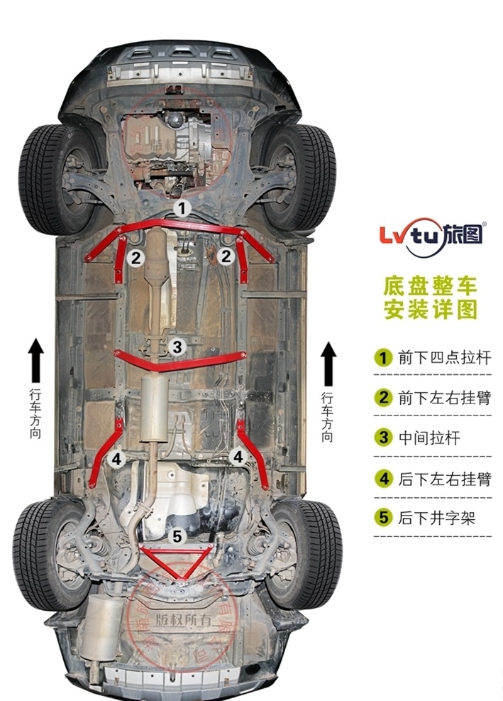 哈弗 h6 底盘 安装 效果图 图 哈弗h6 底盘图 旅图平衡杆 平衡杆 lvtu 车身强化套件 宣传画册