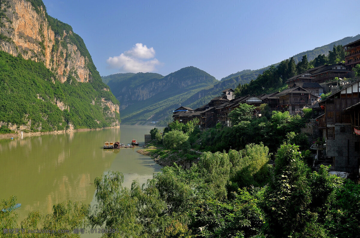 重庆 龚滩 古镇 风景
