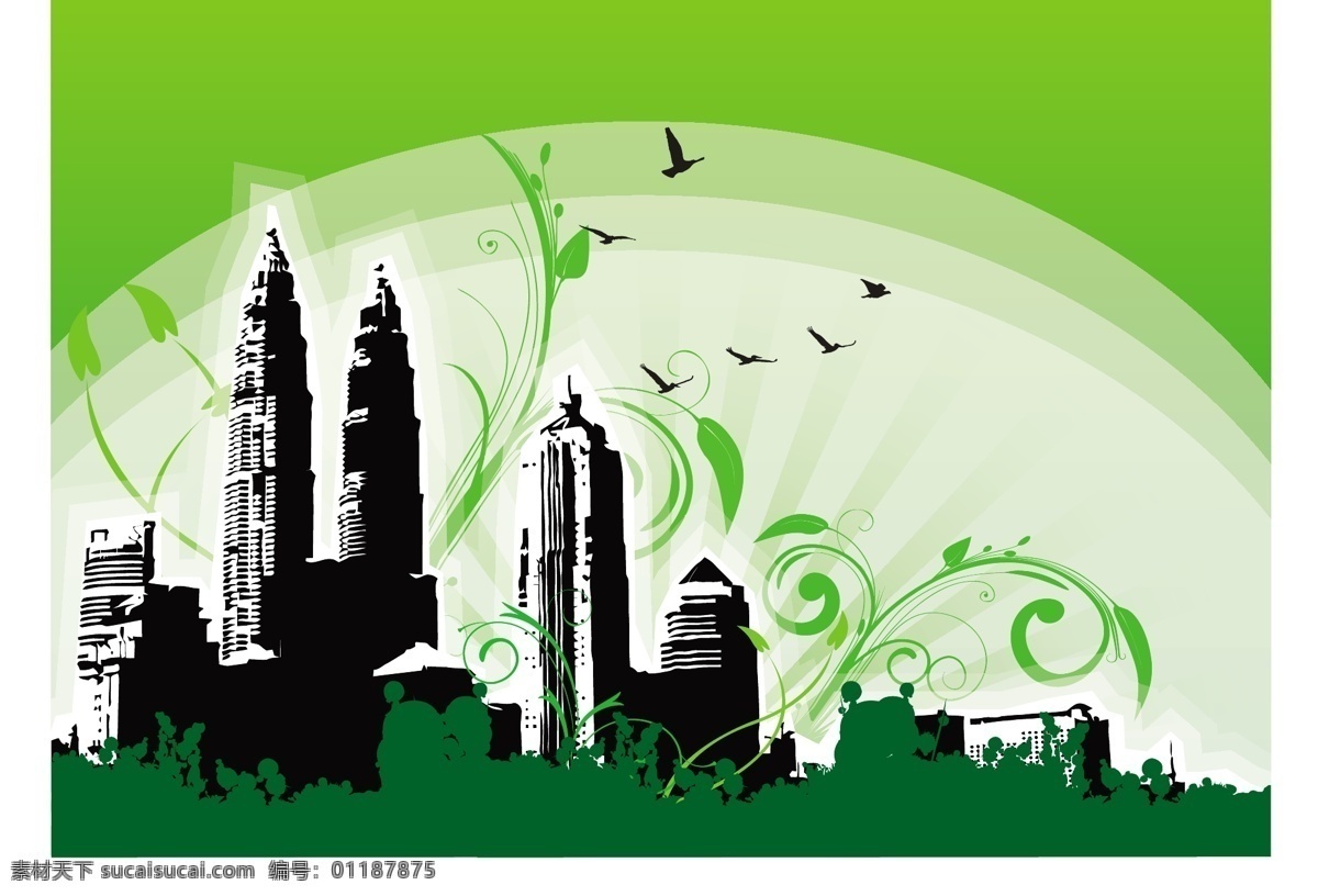 马来西亚 国家 石油 公司 双塔 插图 城市