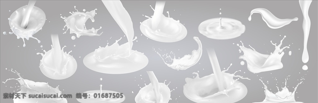 牛奶奶花 好丽友 牛奶 奶花 矢量牛奶 飞溅的牛奶 牛奶源文件 动漫动画