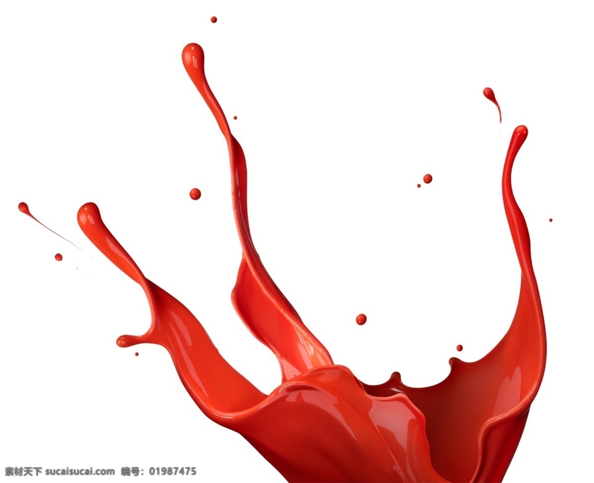 红色油漆喷溅 创意 红色 喷溅 油漆 泼墨 创意元素 分层 源文件
