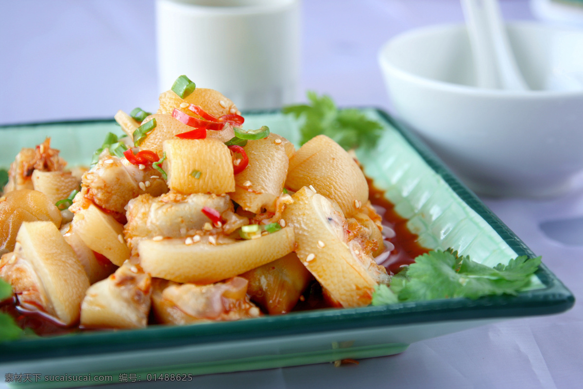 中餐 传统 凉菜 凉拌猪脚 川菜 餐饮美食 传统美食