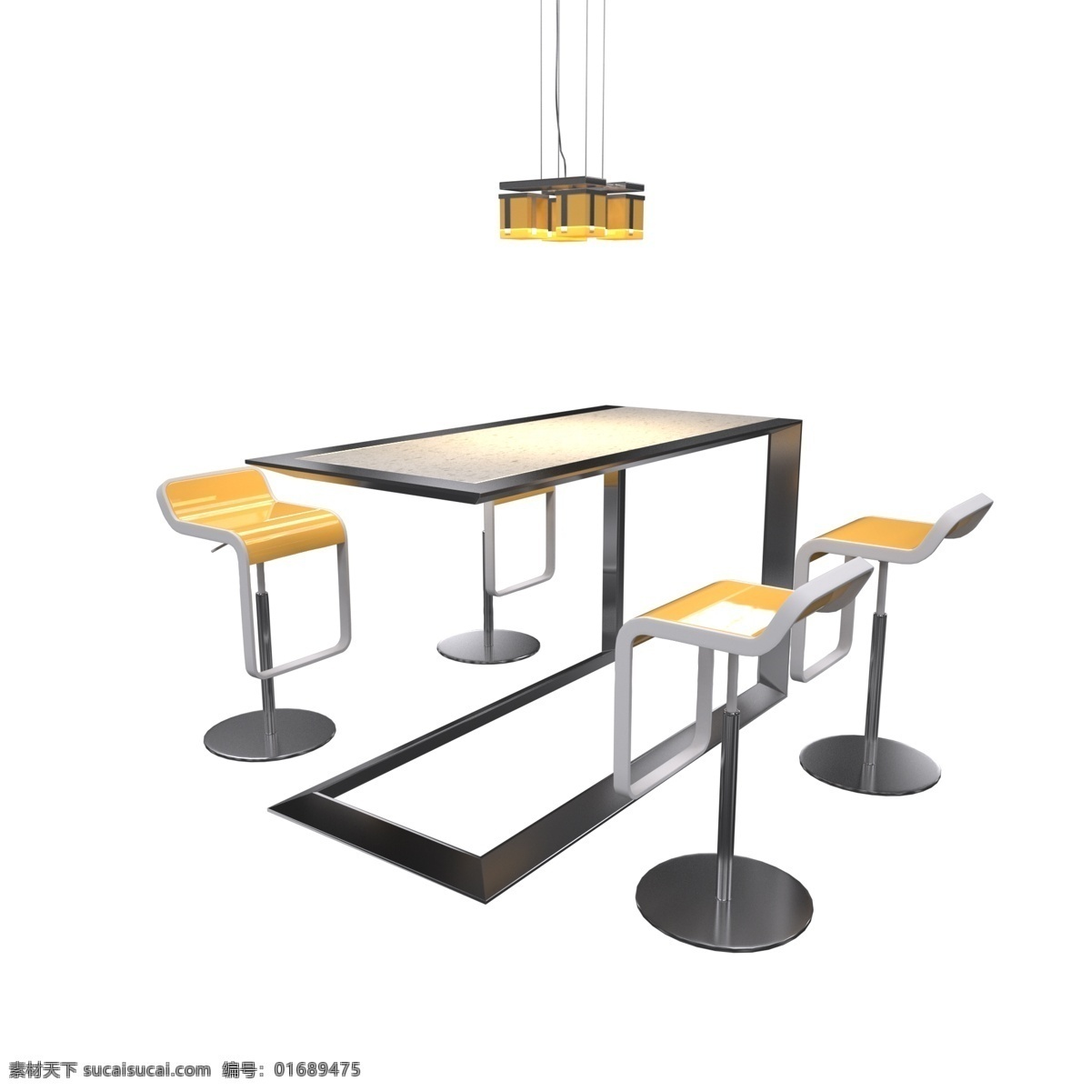 3d 写实 厨房 餐桌 c4d 家居 家具 家居生活馆 家装节 椅子 暖灯 吊灯 吃饭 办公 暖色