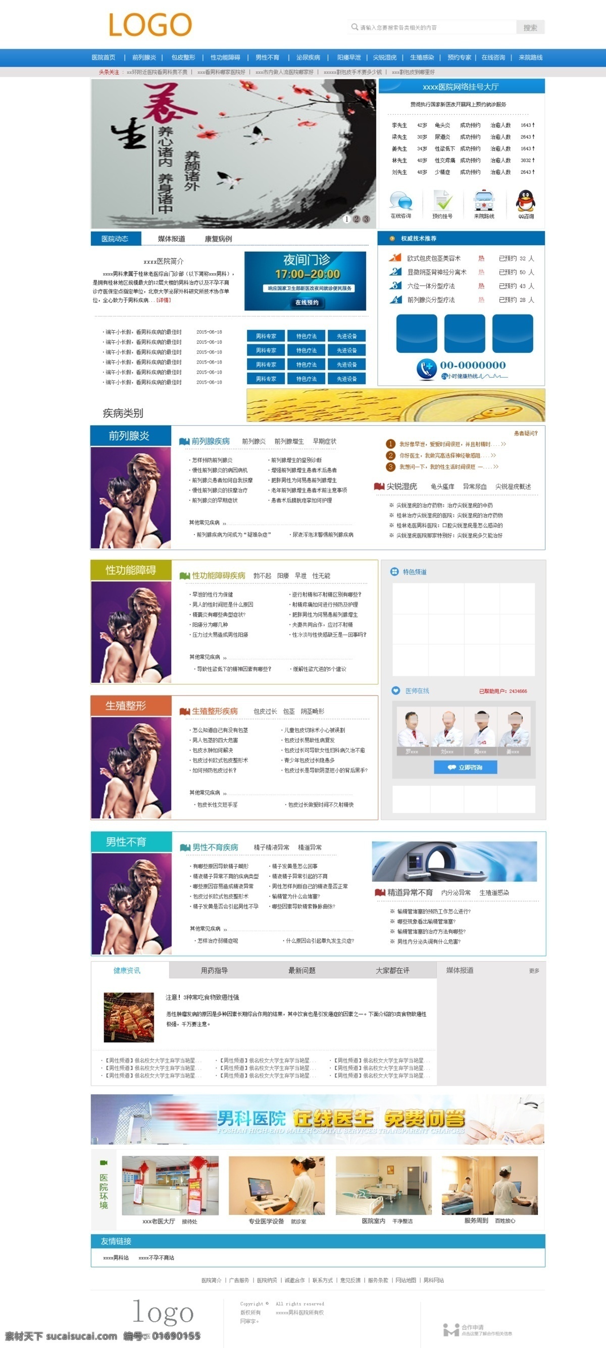 男科优化站 男科疾病网站 优化站 男科 医院 推广网站 推广男科站