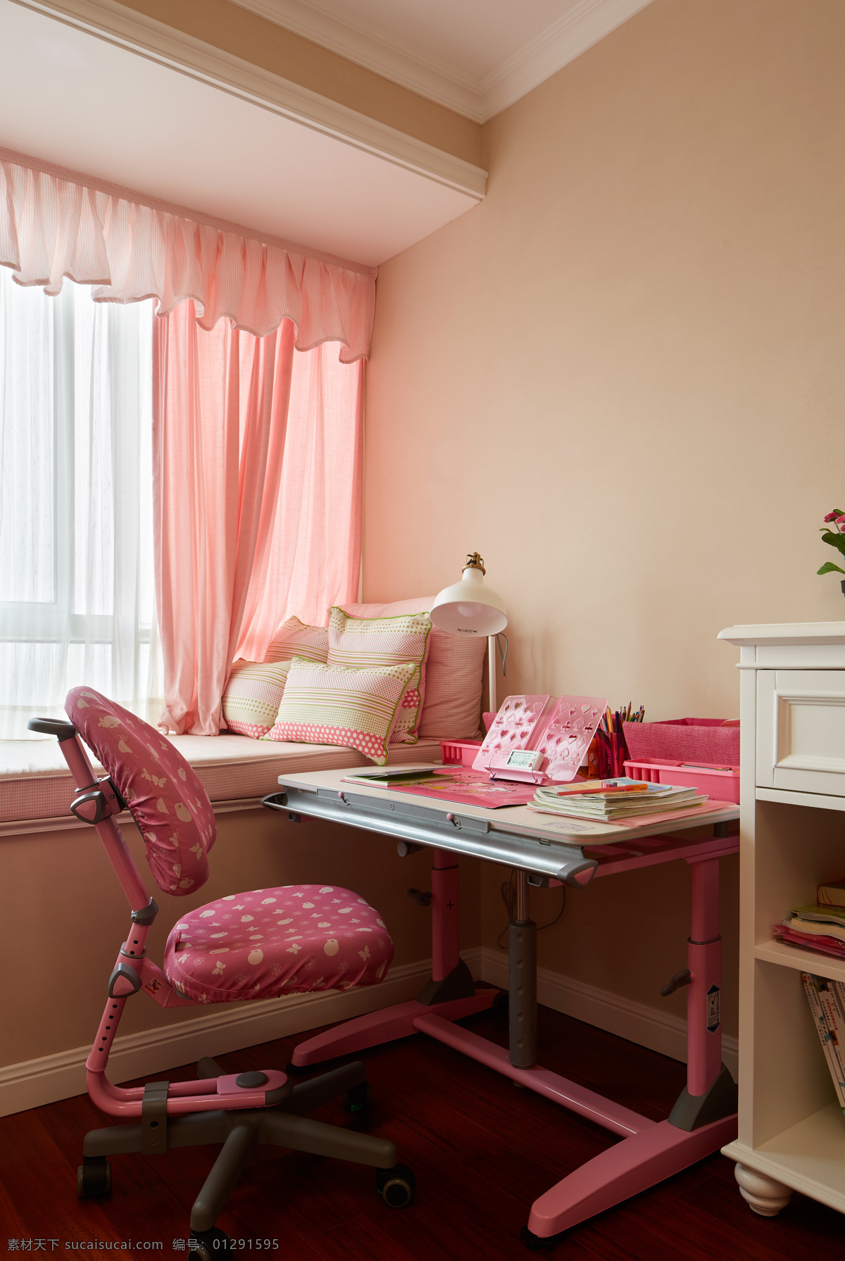 现代 简约 粉色 可爱 儿童 房 装修 效果图 温馨 儿童房