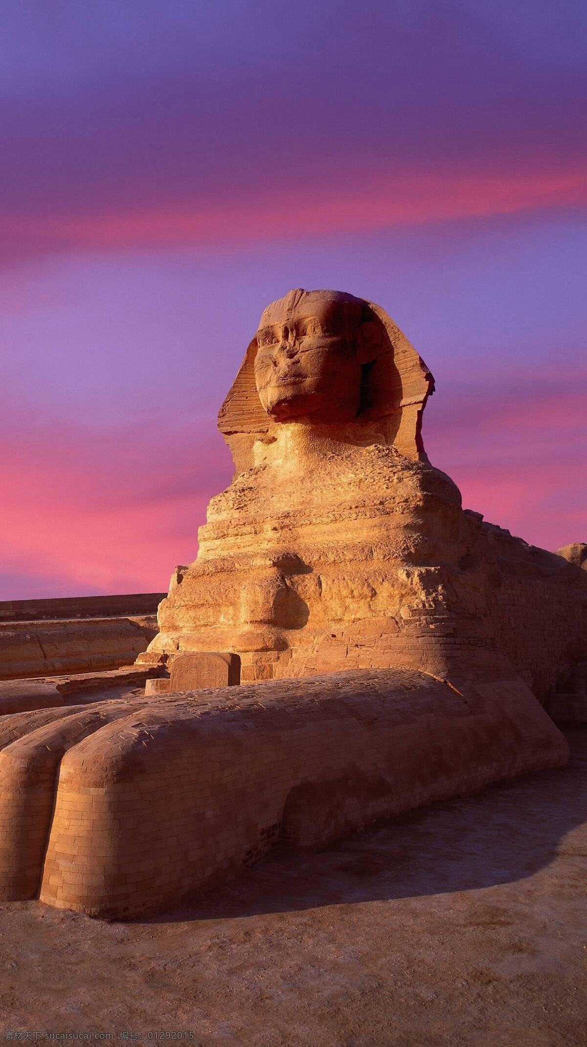 狮身人面像 埃及 沙漠 金字塔 雕塑 复古 埃及神话 手机壁纸