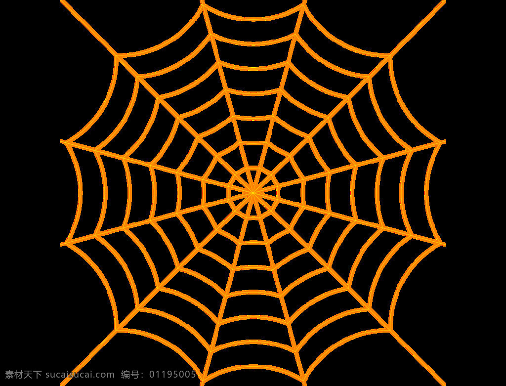 卡通 黄色 蜘蛛网 元素 png元素 捕捉 昆虫 免抠元素 透明素材 网状