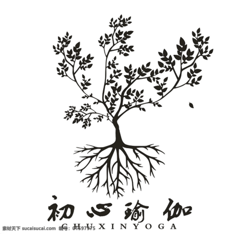 初心瑜伽 瑜伽树 瑜伽 树 小树 文化艺术 舞蹈音乐