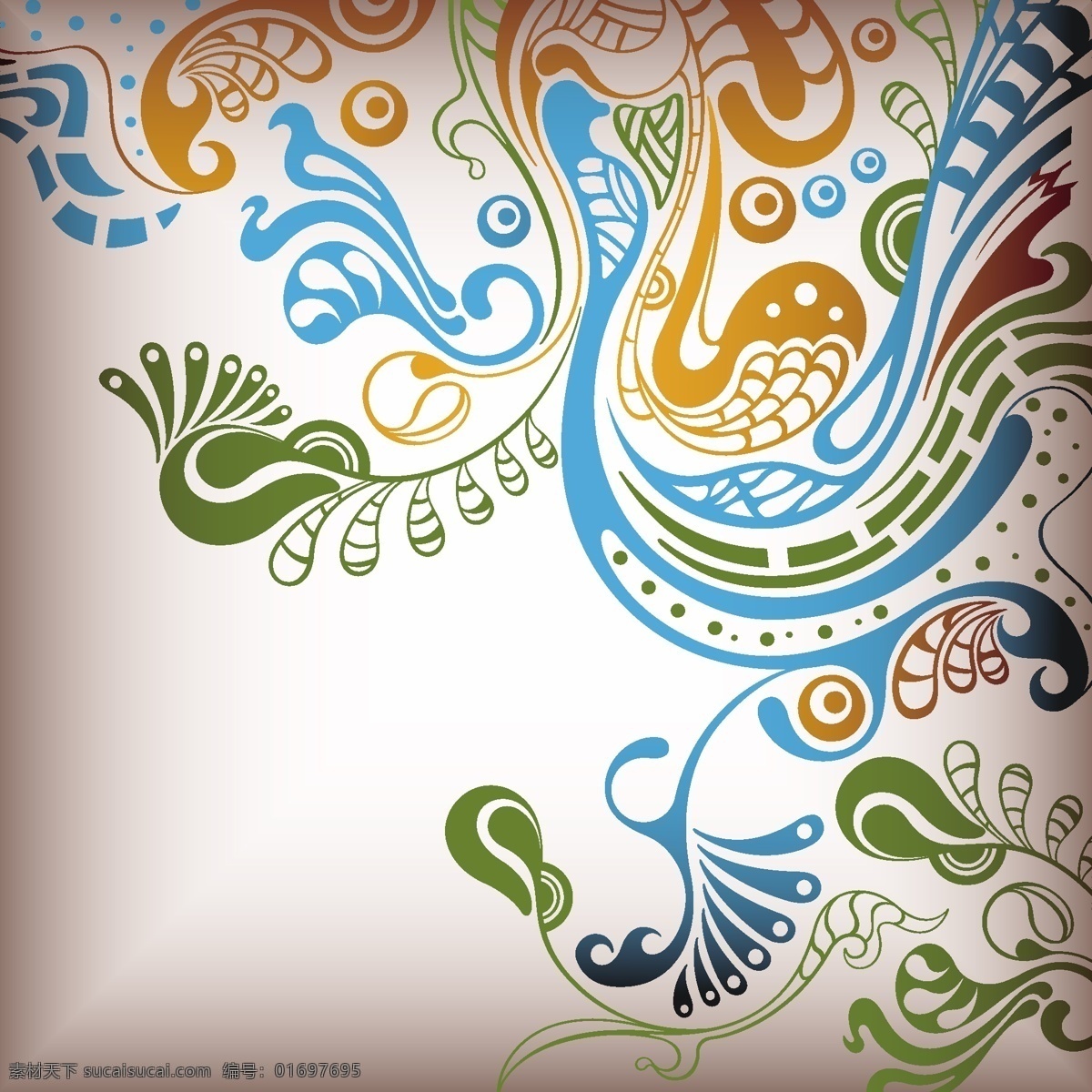 凤凰 花纹 矢量 孔雀 背景 古典 中国风 矢量素材 花纹花边 底纹边框