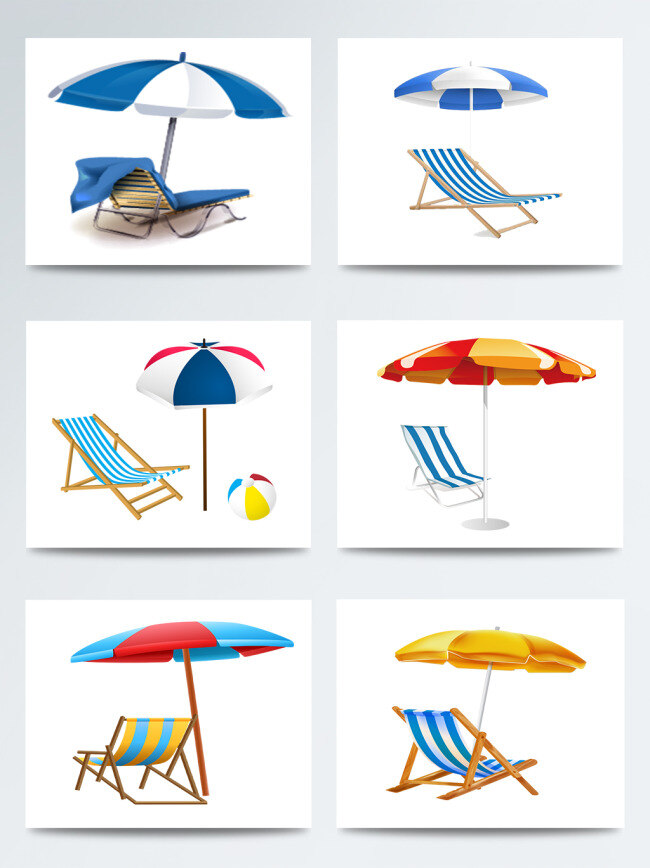夏季 凉爽 遮阳伞 合集 沙滩 旅行 娱乐 遮阳 游玩