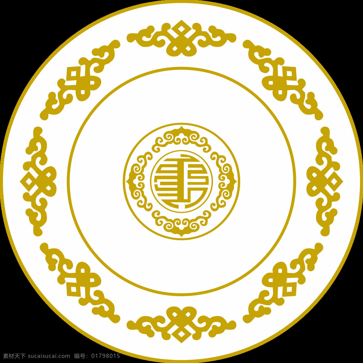 蒙古花纹 圆 蒙古 花纹 圆形 元素