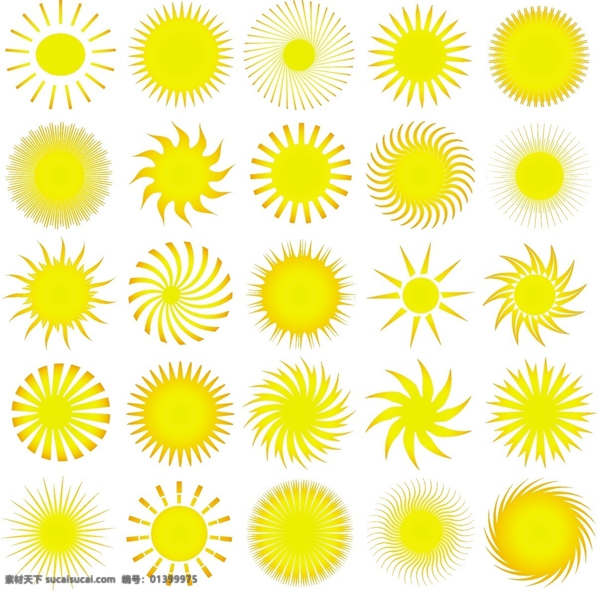 许多太阳图标 图标 夏天 贴纸 太阳图标 假期 符号 阳光 夏季 季节性的季节