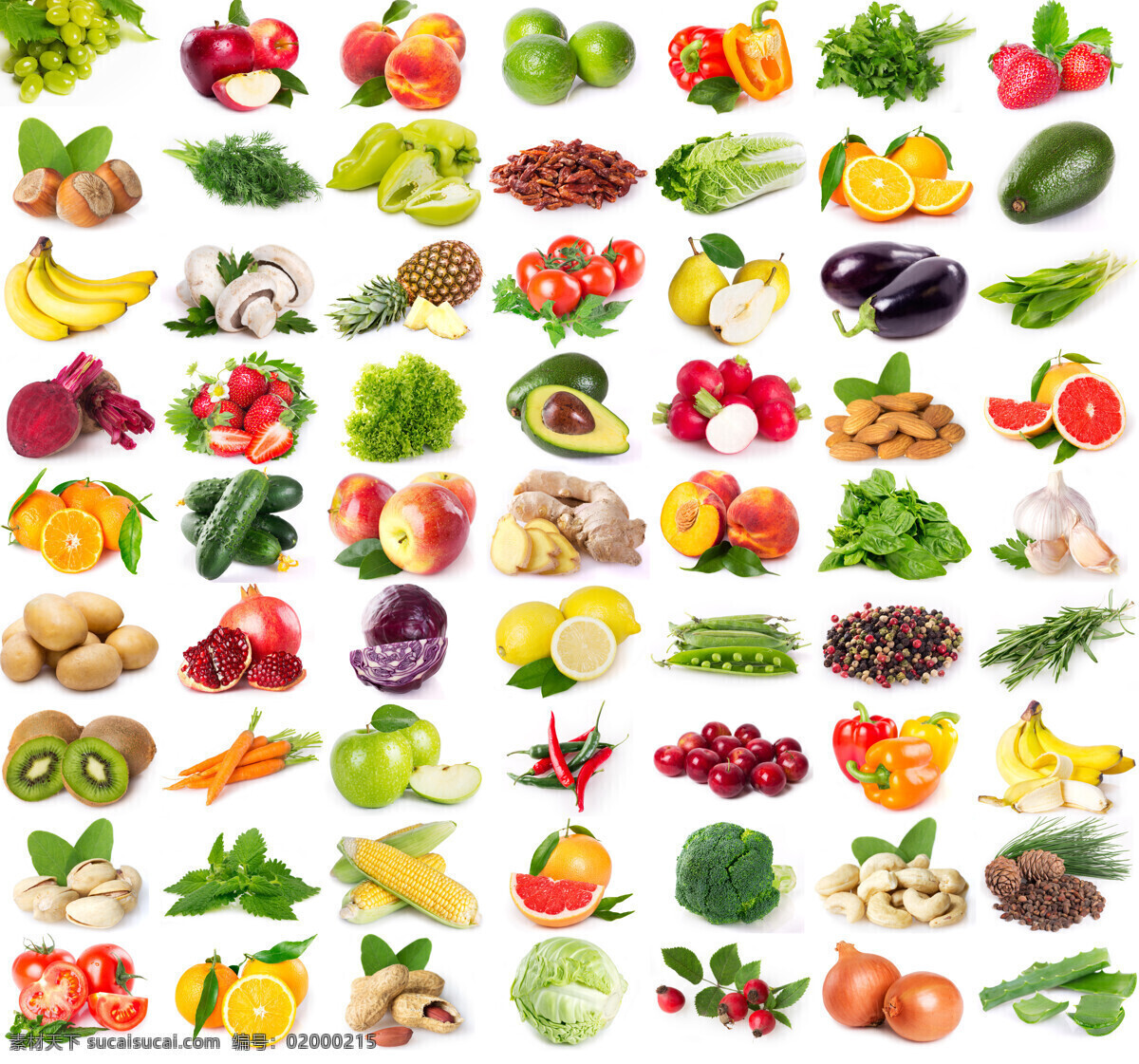 蔬菜水果集合 蔬菜水果 水果 蔬菜 新鲜蔬菜 有机蔬菜 辣椒 西红柿 青瓜 胡萝卜香蕉 芹菜 芦笋 生物世界