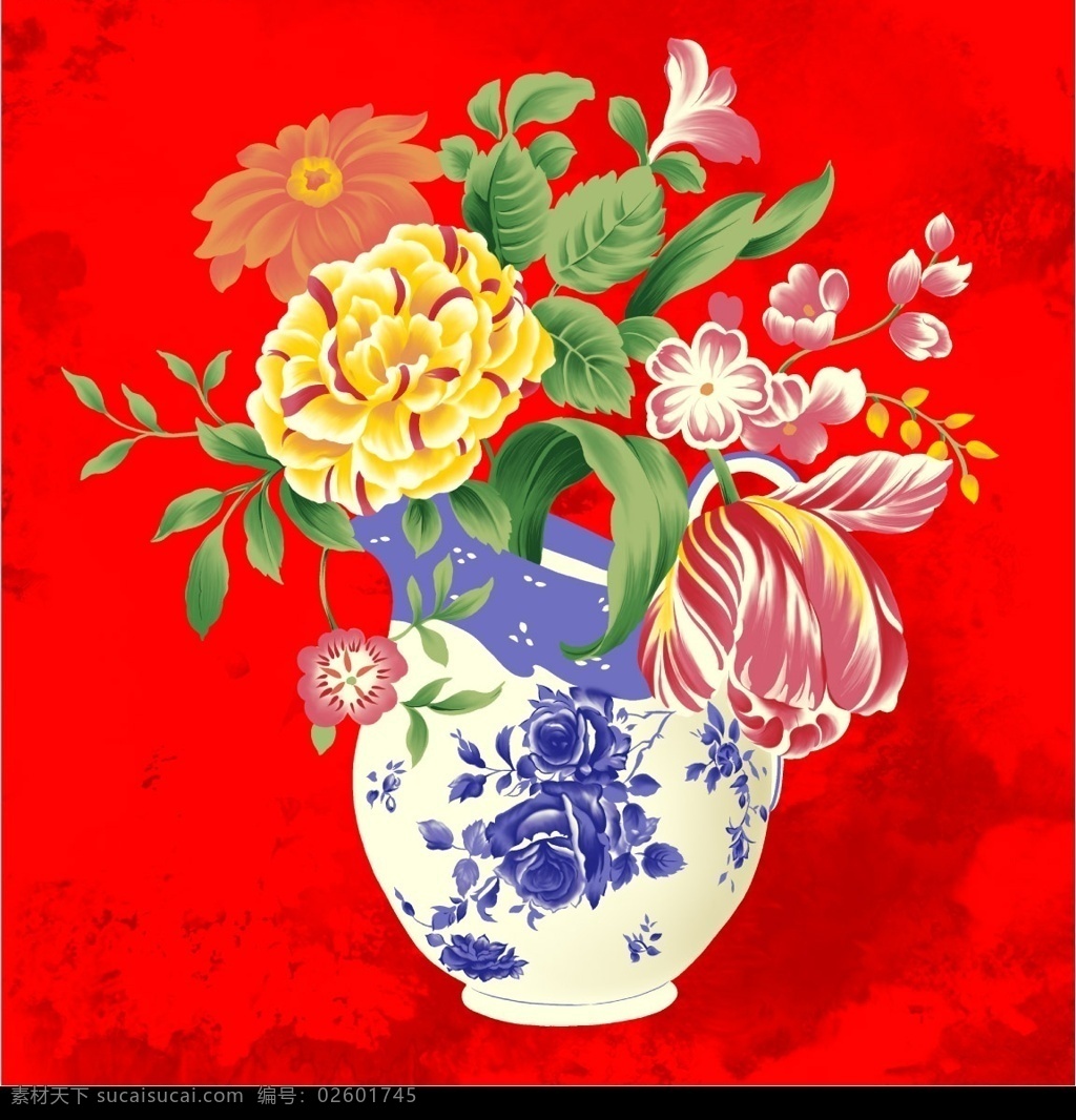 好图 插 满 花 瓶子 高精度 psd素材 源文件库