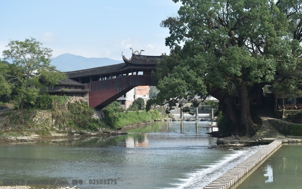 泗溪廊桥 廊桥 泰顺廊桥 桥 廊桥景色 廊桥水景 自然景观 山水风景