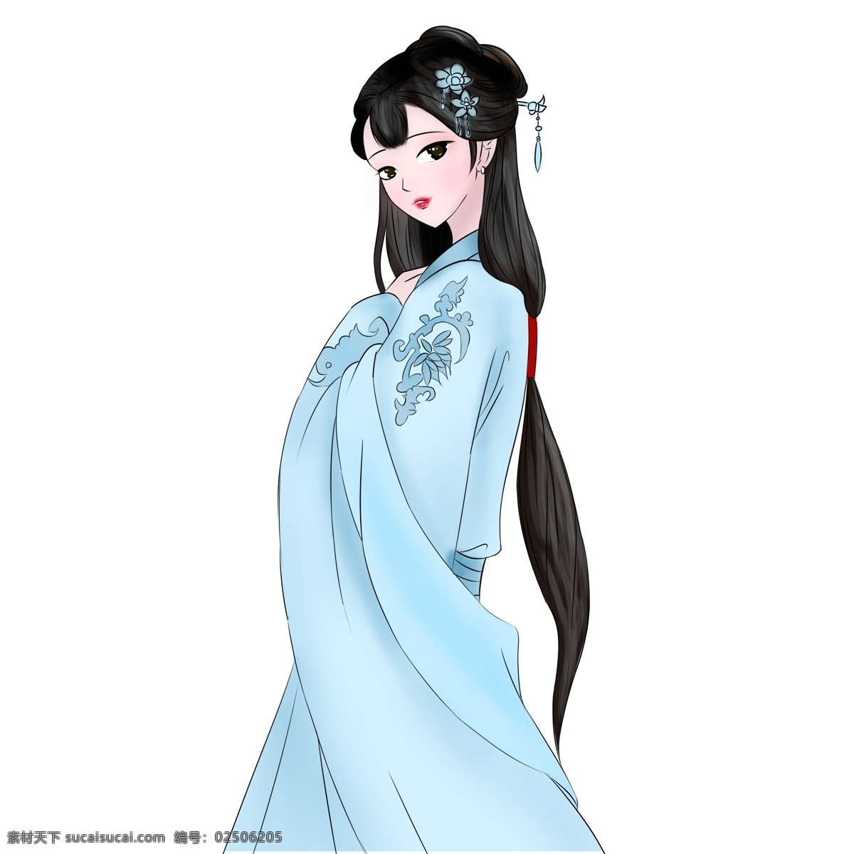 汉 服 卡通 人物 古风 传统 女孩 汉服 ps系列