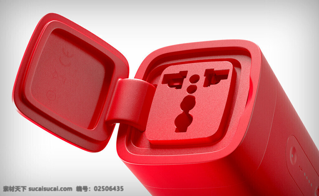 usb 充电器 防水防尘 能量包 红色 帅气 产品 c端口